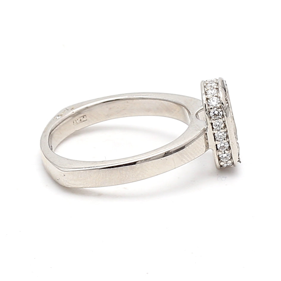 0.08 Carat Round Brilliant G SI2 Diamond Platinum Semi Mount Ring - Elegant Engagement & Wedding Band for Women | Perfect for Proposals, Anniversaries & Special Occasions