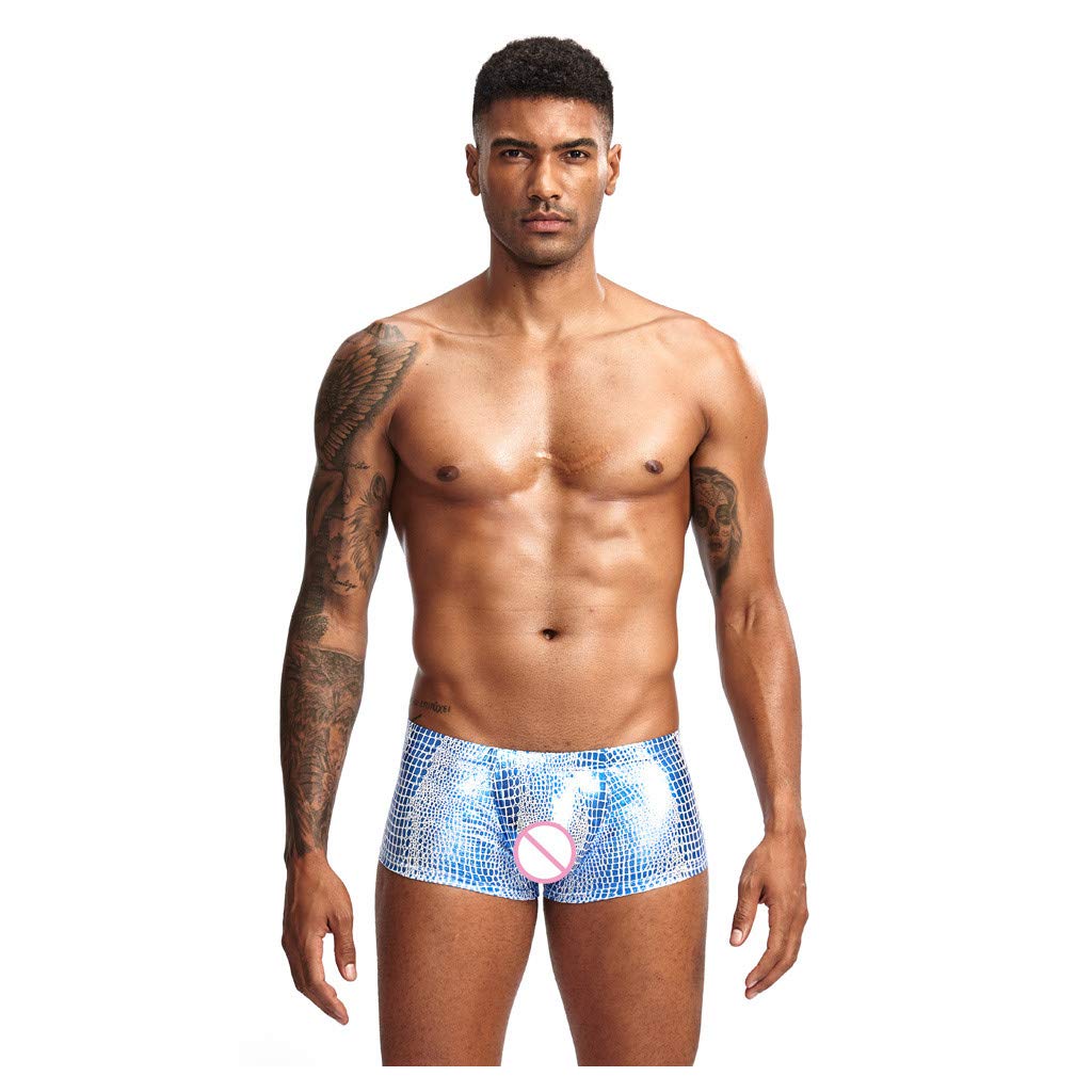 **Men's Low-Rise Boxer Briefs - Soft Polyester & Cotton Blend Underwear with U-Shaped Pouch for Comfort & Support - Perfect for Daily Wear, Gym & Sports**