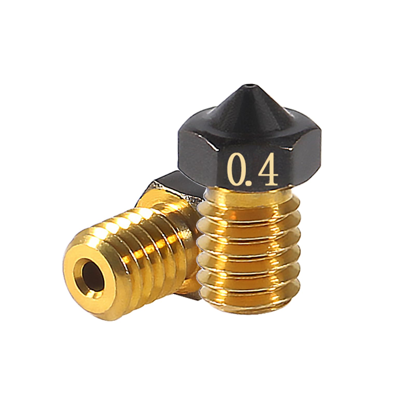 DIANN 20pcs V6 Nozzles Set - Hardened Steel, Brass & Stainless Steel Nozzles for 3D Printers - Compatible with Most FDM 3D Printers - Ideal for PLA, ABS, PETG Filament Printing