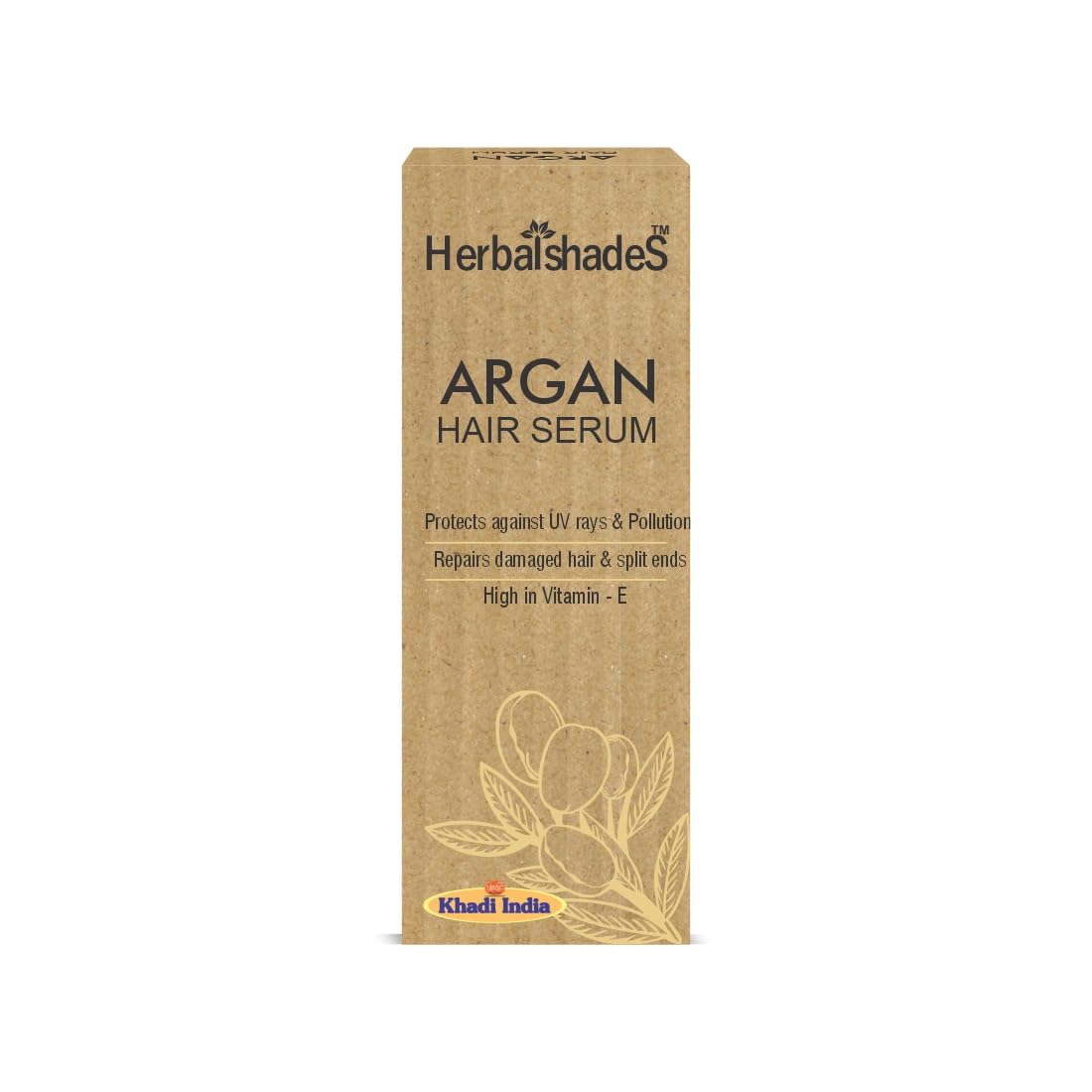 Herbalshades Argan Hair Serum - Vitamin E & Natural Oils for Hair Protection, Repair & Nourishment | Perfect for Dry, Damaged Hair & Daily Styling Care