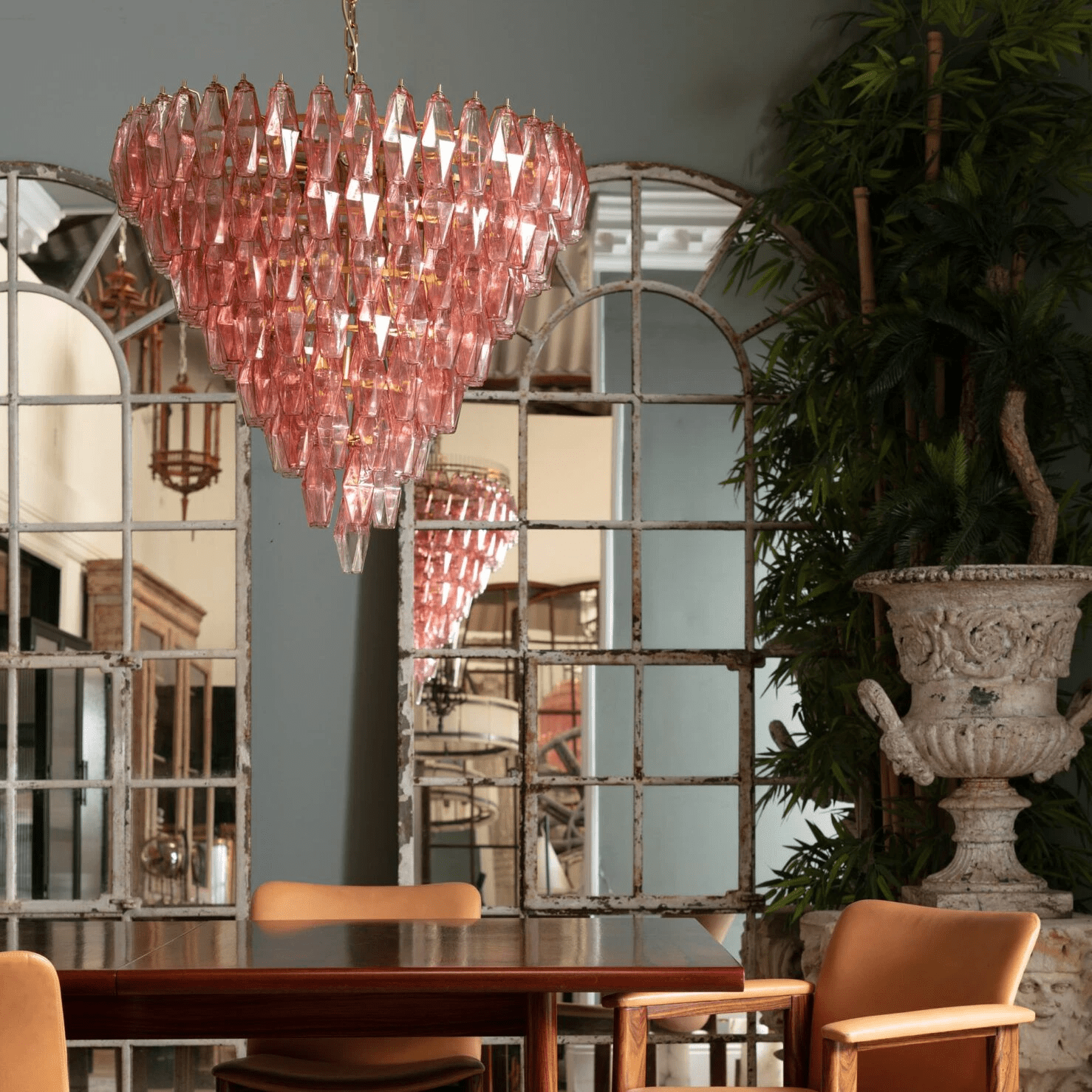 Elegant Asti Murano Glass Chandelier - Handcrafted Italian Lighting Fixture for Dining Room & Living Room Decor