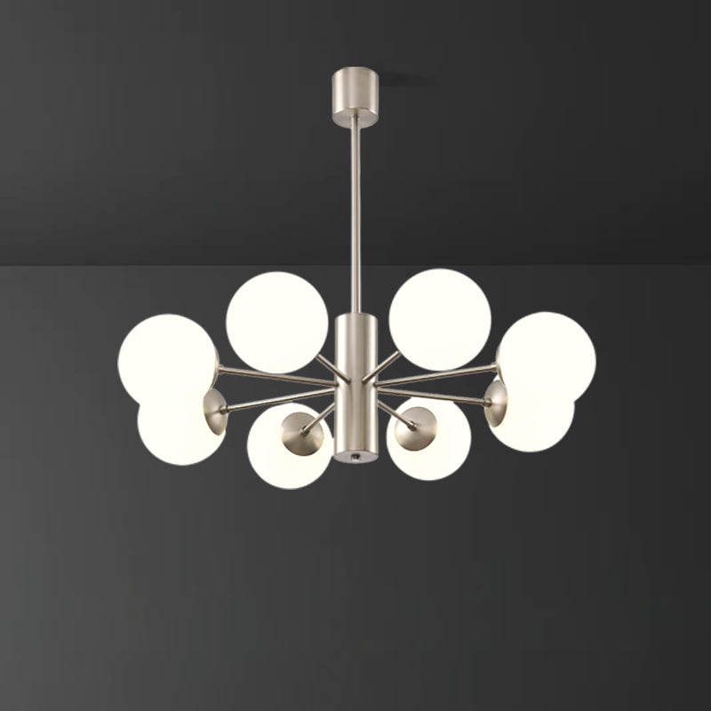 Stylish Bean Ball Chandelier - Modern Pendant Lighting Fixture for Dining Room, Bedroom & Living Room Decor