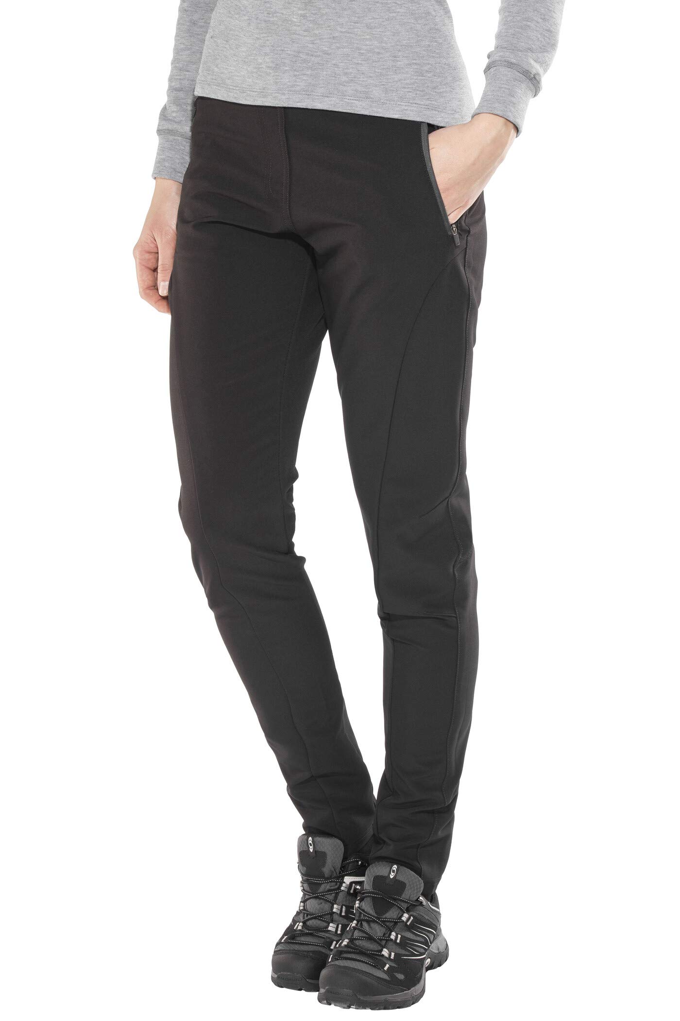 Women's Stretch Trousers - High Waist Comfort Pants for Work & Travel - Black Size 8 Long Leg - Perfect for Office, Business Casual & Everyday Wear