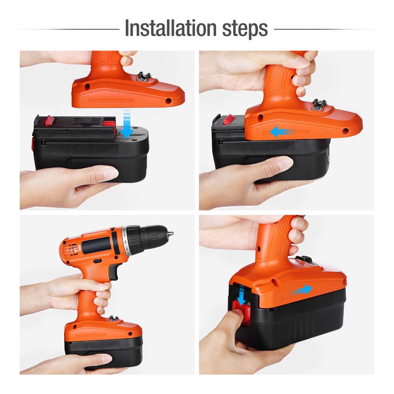 Original Black & Decker HPB18 A1718 Replacement Battery - High Capacity 18V Lithium Ion Power Tool Battery for Drills, Saws & More - Perfect for DIY Projects & Professional Use