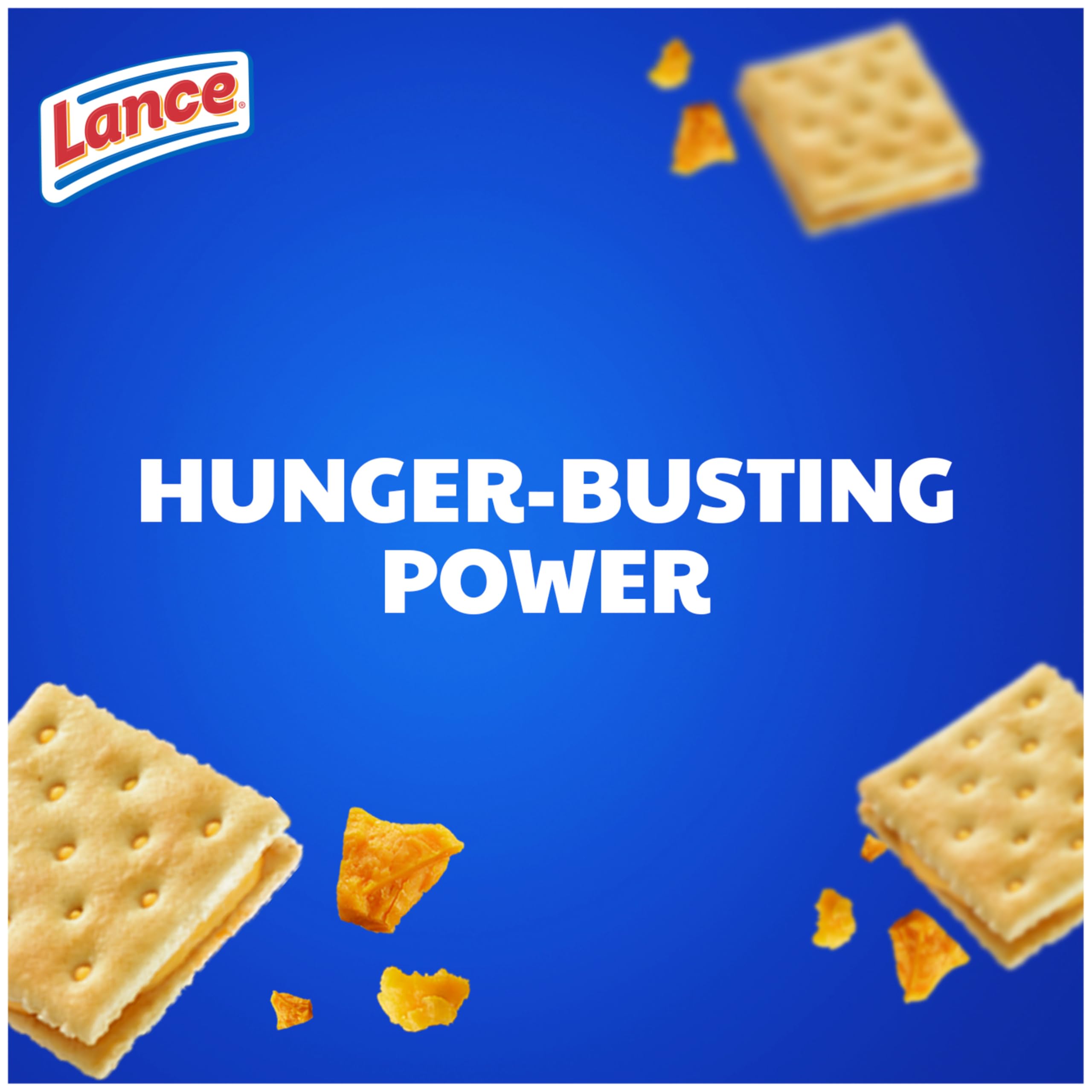 Lance Sandwich Crackers - Captain's Wafer Grilled Cheese Flavor (10 Packs, 6 Sandwiches Each) | Crunchy Snack for Lunch Boxes, Road Trips & Office Breaks