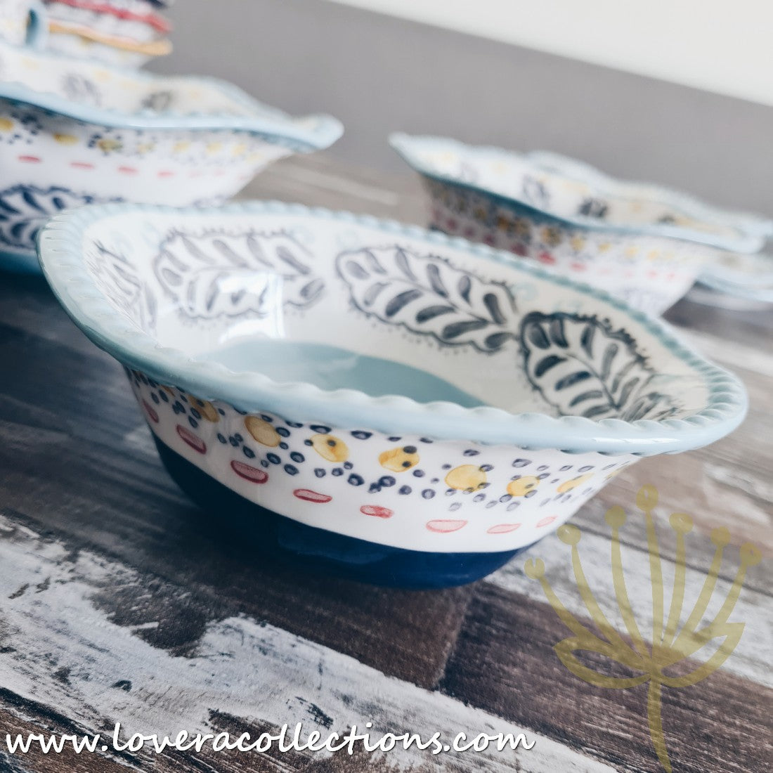 Stylish Afrocentric Light Blue Dinnerware & Serveware Set - Perfect for Family Dinners, Entertaining Guests & Cultural Celebrations