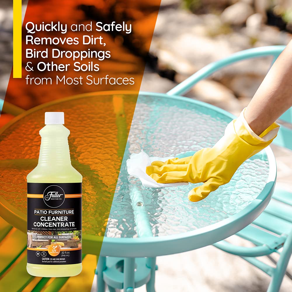Fuller Brush Patio Furniture Cleaner Concentrate - All-Surface Outdoor Cleaner for Wood, Plastic & Metal - Perfect for Patio Sets, Deck Chairs & Garden Furniture