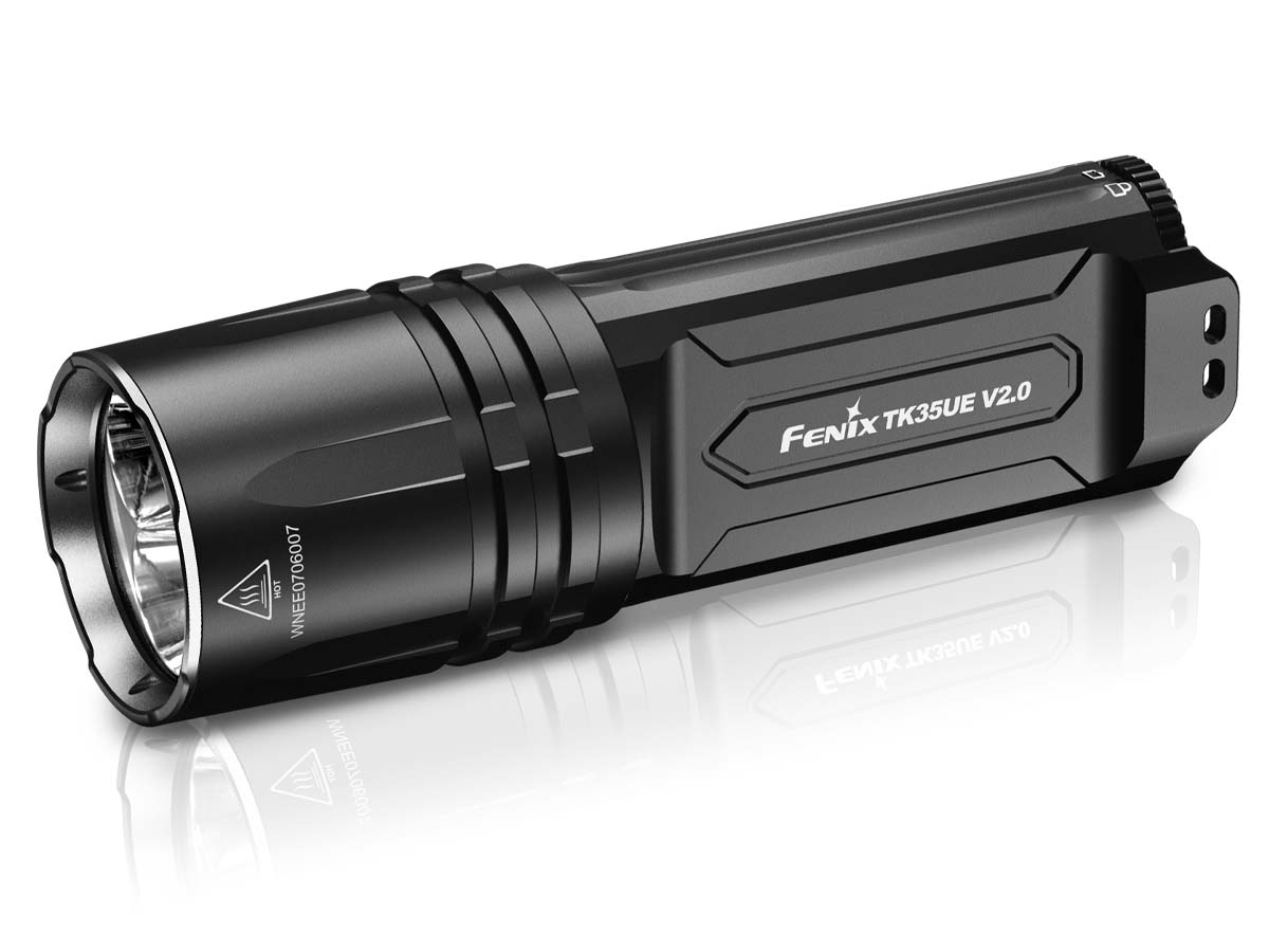 Fenix TK35UE V2.0 Rechargeable LED Flashlight - 3000 Lumens, Long Beam Distance, Waterproof - Perfect for Camping, Hiking, Emergency & Outdoor Adventures
