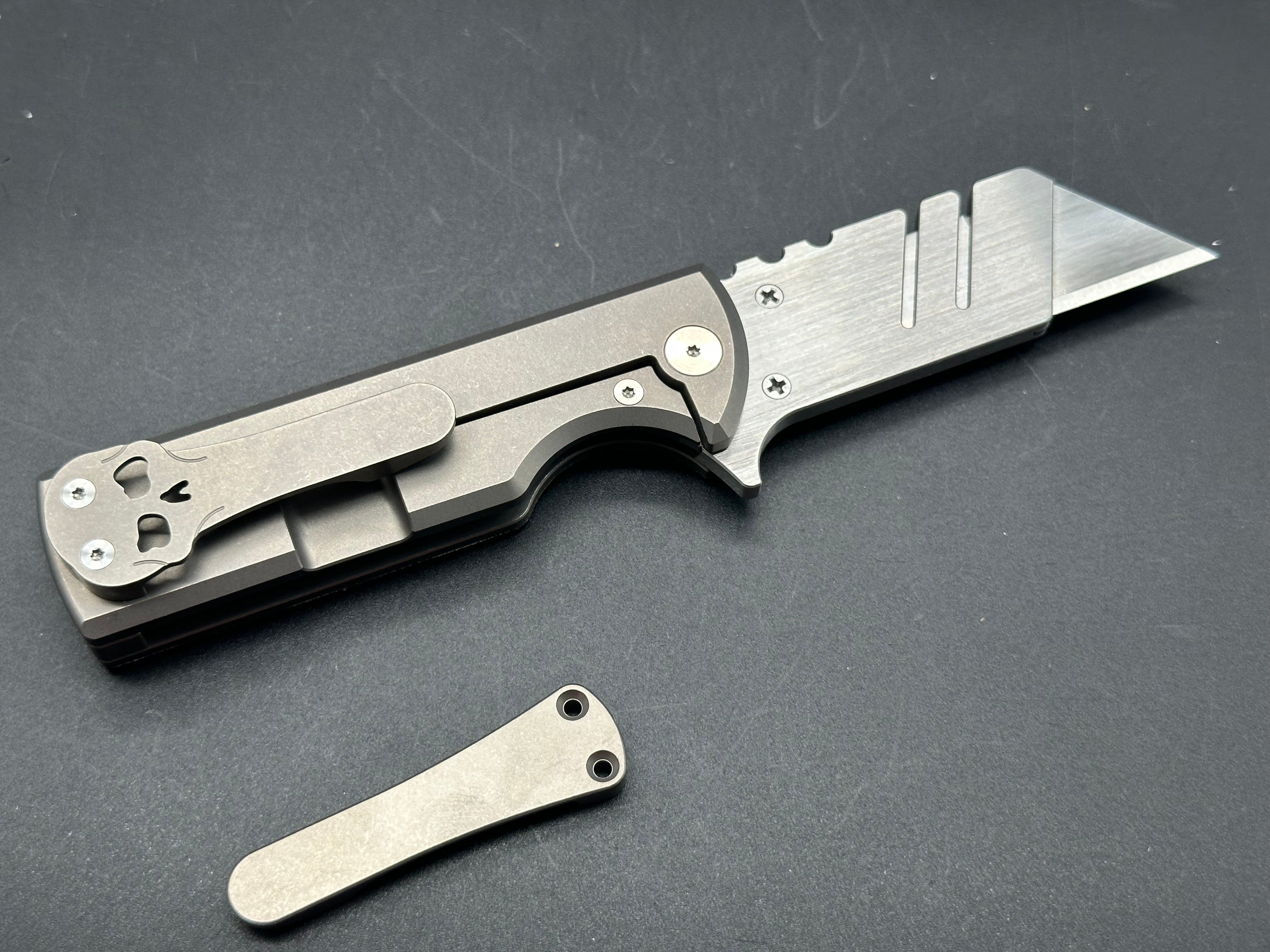 Chaves Ultramar C.H.U.B. Flipper Knife - Green Micarta Handle, Utility Blade - EDC Pocket Knife for Camping, Hiking & Outdoor Adventures