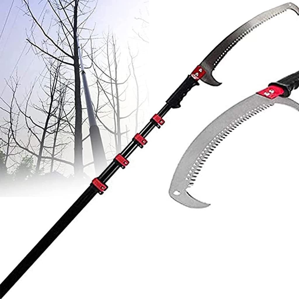 6m Telescopic Pole Saw with Sharp Blade - Extendable Pruning Saw for Tree Trimming, Landscaping & Gardening | Perfect for Cutting High Branches & Shaping Hedges