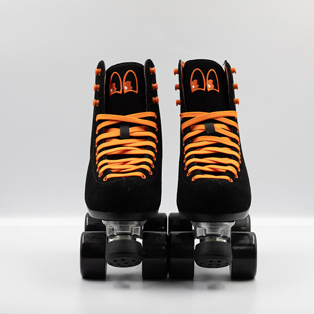 Chuffed Skates Fuegote Roller Skates - Premium Black Quad Roller Skates for Women & Men | Perfect for Outdoor Skating, Rink, Fitness & Roller Derby