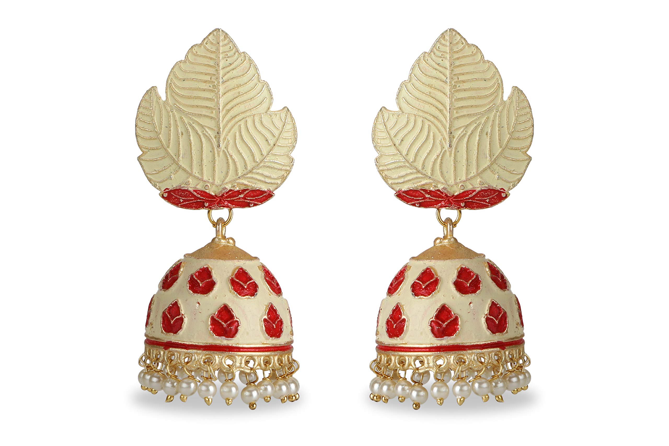 Exquisite Meenakari Jhumka Earrings for Women – Traditional Indian Bollywood Ethnic Dangle Jewelry – Perfect for Weddings, Parties & Festive Occasions