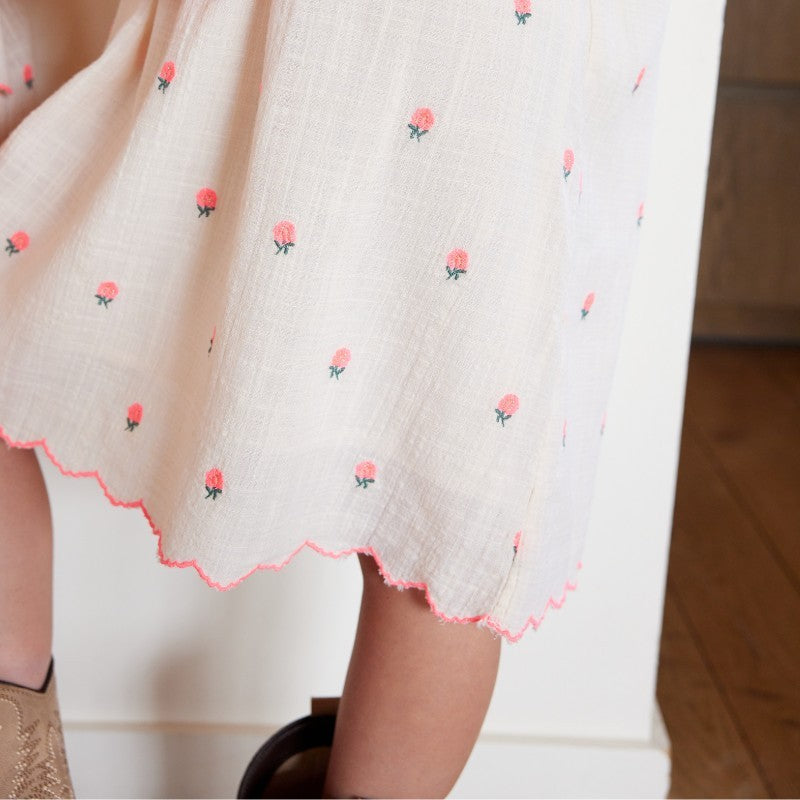 Bonheur du Jour Paris Patty Girl Dress - Rose Petal Floral Print for Kids | Perfect for Birthday Parties, School Events & Special Occasions