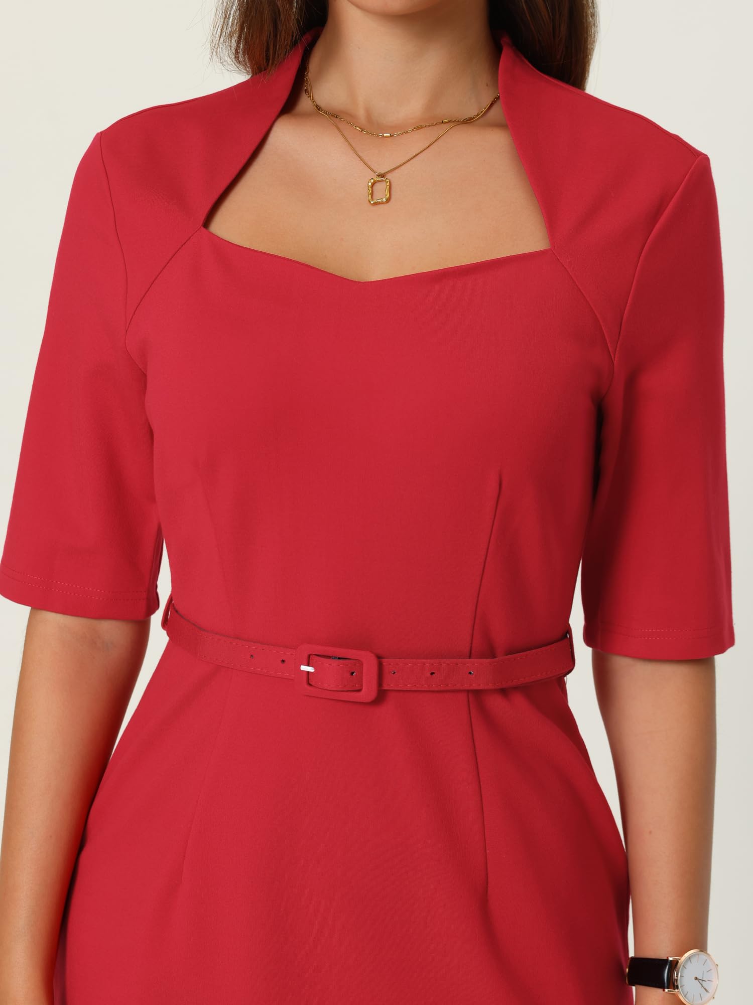 Elegant Women's Church Sheath Dress 2025 - Formal Pencil Dress for Sunday Service, Wedding & Special Occasions