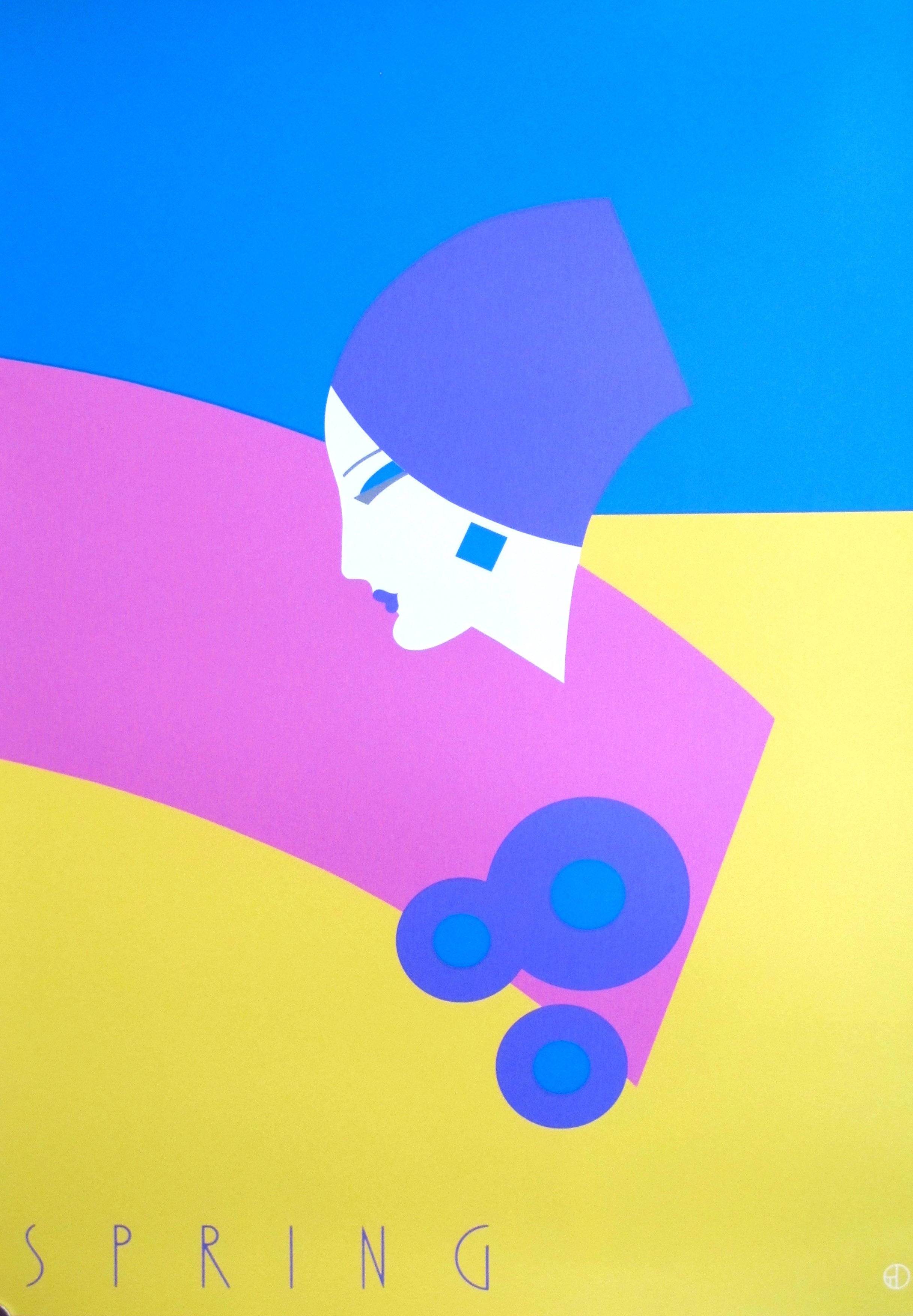 Vintage 1980s Original Canadian Graphic Design Poster - Spring Season Artwork | Perfect for Home Decor, Office Wall Art & Retro Collectibles