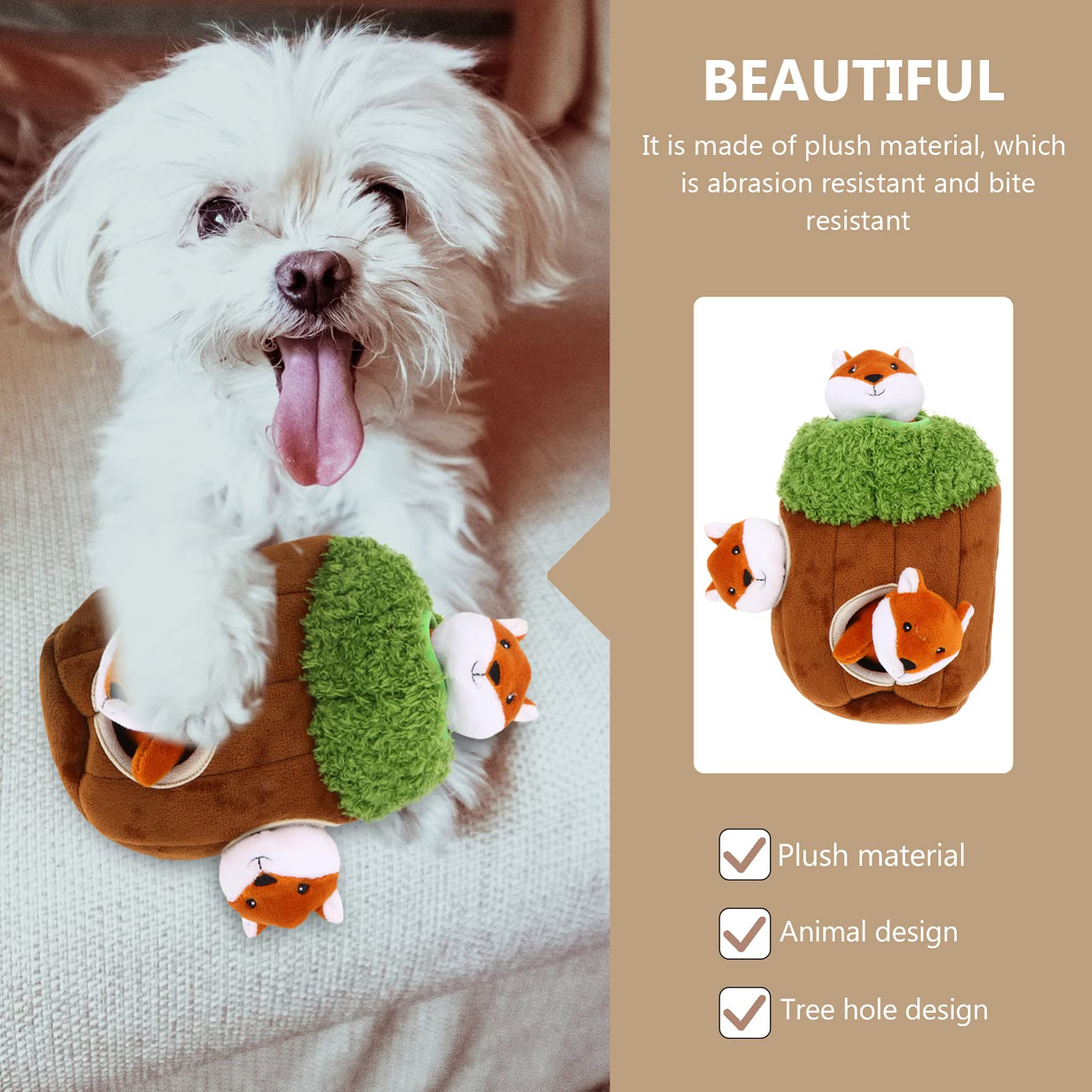 4pcs Plush Cartoon Dog Toys - Chew-Resistant Pet Accessories for Small & Large Dogs - Perfect for Indoor Play, Training & Teething Relief