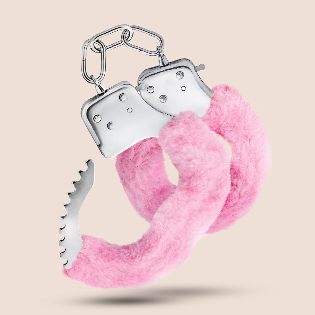 Fluffy Handcuffs for Couples - Soft & Comfortable Fuzzy Cuffs for Role Play, BDSM, and Romantic Fun - Temptasia Cuffs