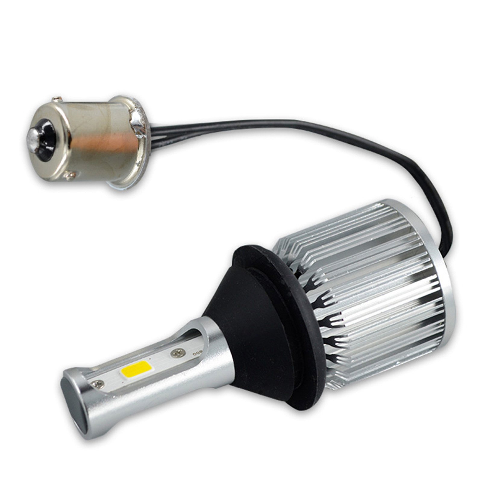 BA15s 1156 LED Bulb COB 30W 3000LM - Extremely Bright Reverse Light & Backup Bulbs 12V-24V, 6000K Xenon White (Pack of 2) - Perfect for Trucks, Trailers, Boats & Off-Road Vehicles