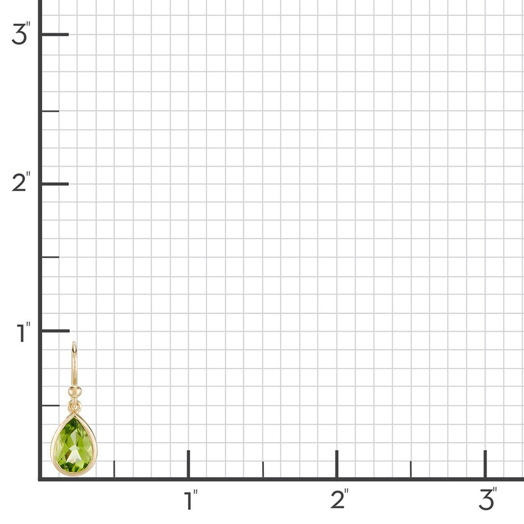 Peridot Teardrop Earrings - Elegant Dangle Drop Earrings for Women | Perfect for Weddings, Parties & Everyday Wear