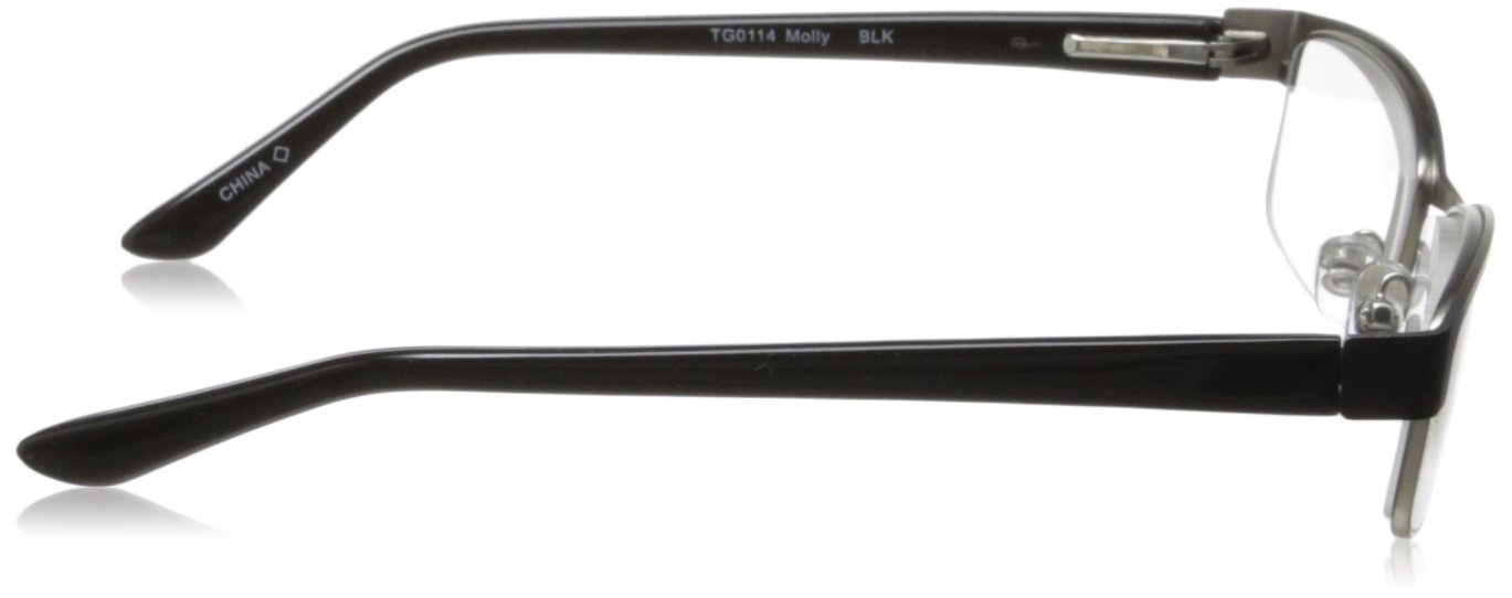 Foster Grant Women's Molly Rectangular Reading Glasses +1.50 to +3.00 Strength - Lightweight & Stylish for Reading, Computer Work & Crafts
