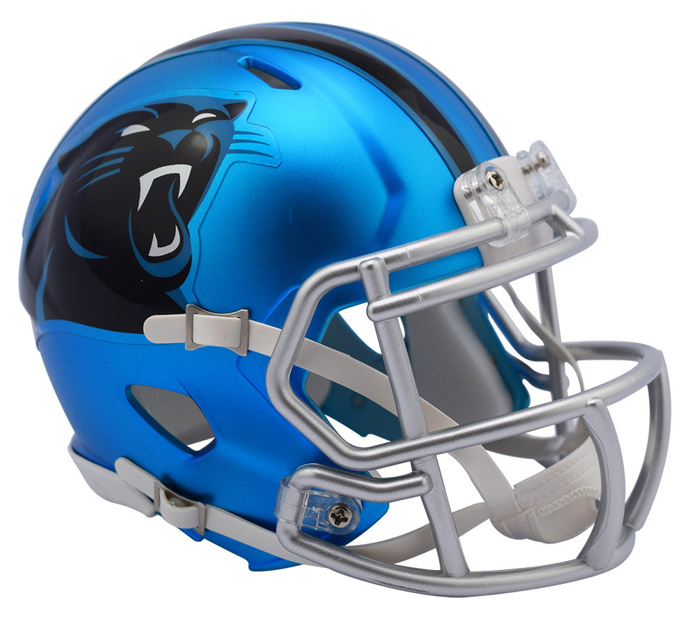 Carolina Panthers Blaze Speed Mini Helmet - Authentic NFL Collectible for Fans & Sports Memorabilia - Perfect for Display, Gifts & Game Day Decor