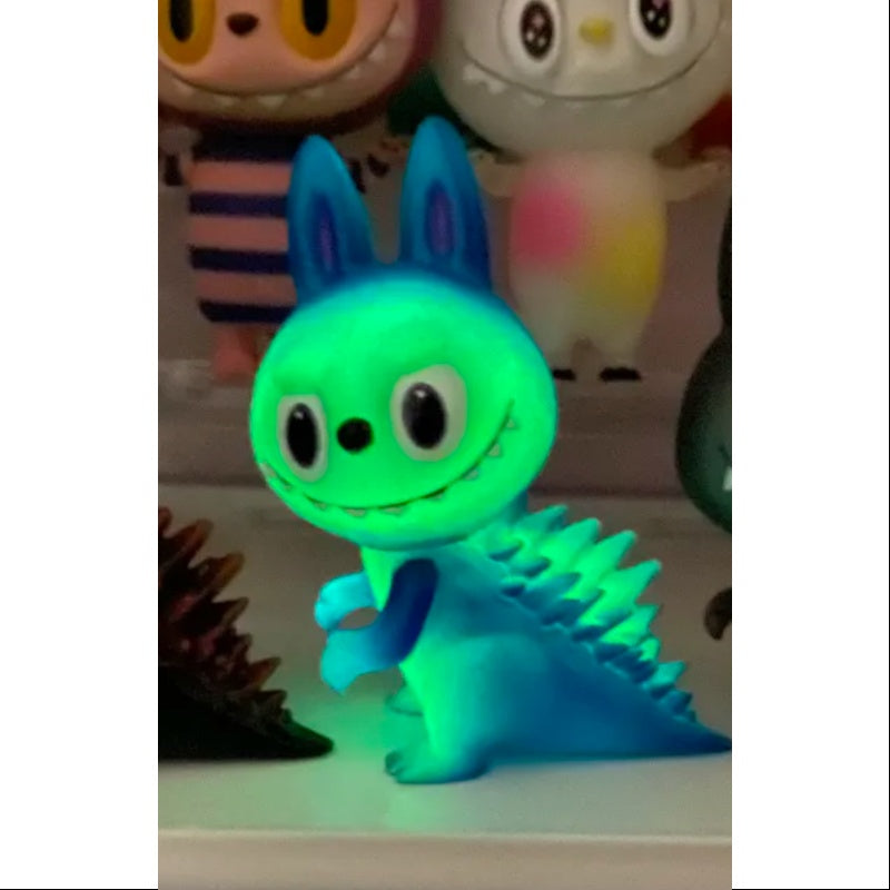 Labubu The Monsters Kaiju Hunting Series 2.0 Gojimomo Glow in The Dark Edition - Collectible Vinyl Figure for Anime Fans, Home Decor & Gift Idea
