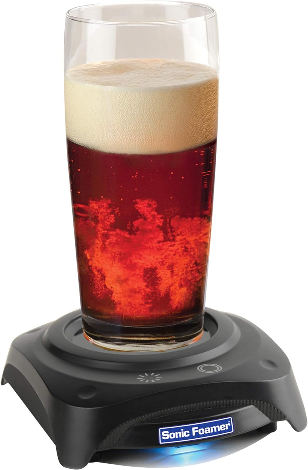 Premium Beer Aerator & Sonic Foamer - Sound Wave Technology for Perfect Beer Foam Head - Enhances Aroma & Flavor - Ideal for Home Bars, Pubs & Beer Enthusiasts