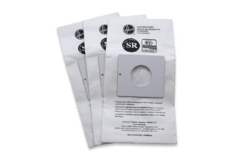 Hoover 401011SR Allergen Filtration Vacuum Cleaner Bags - 3 Pack | HEPA Filter Replacement Bags for Pet Hair, Dust & Allergens | Compatible with Hoover WindTunnel & Elite Series | Ideal for Allergy Sufferers & Pet Owners