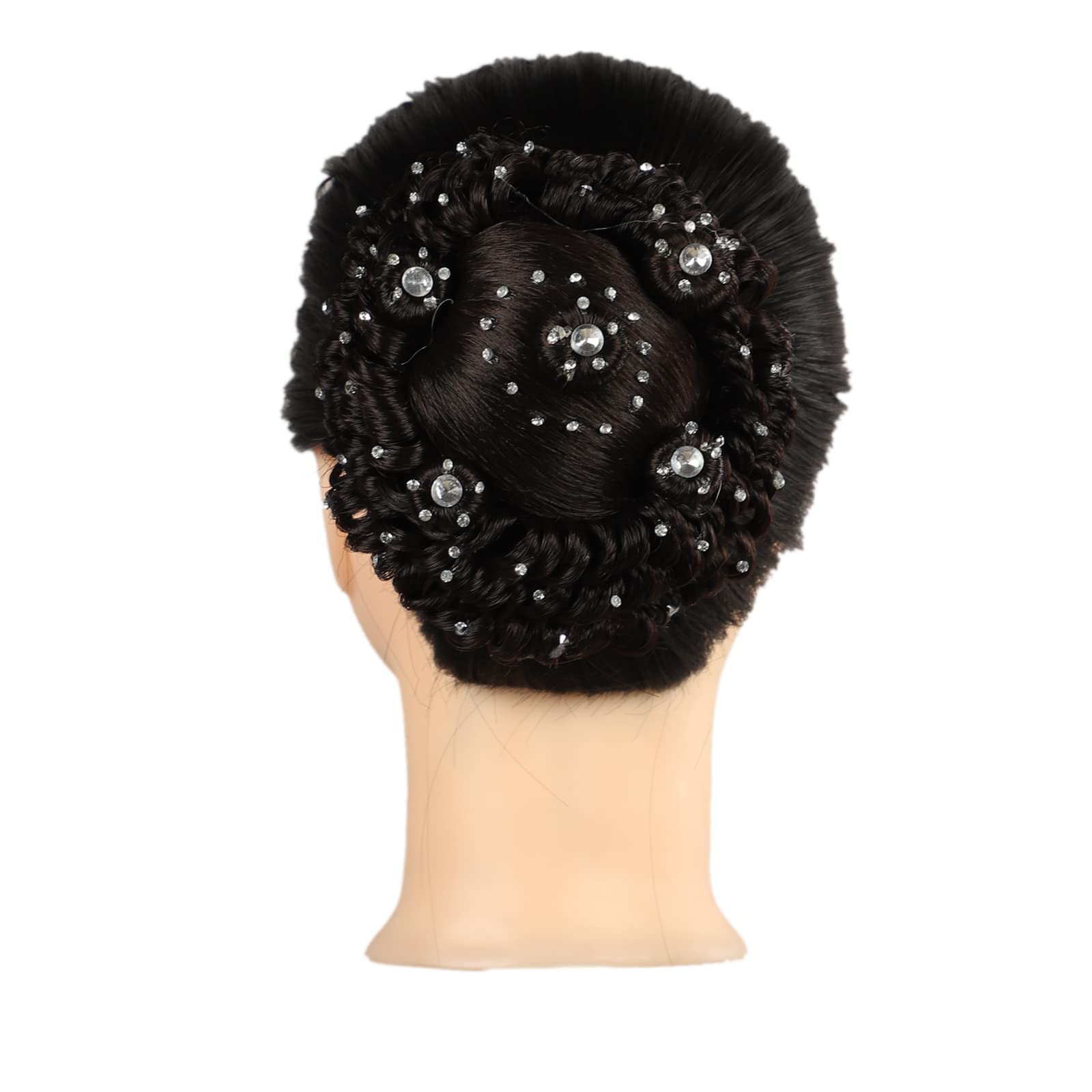 Neaama Hair & Beyond Stone Juda Hair Bun for Women & Girls - Brown Hair Styling Accessory (Pack of 1) - Perfect for Weddings, Parties & Everyday Elegant Hairstyles