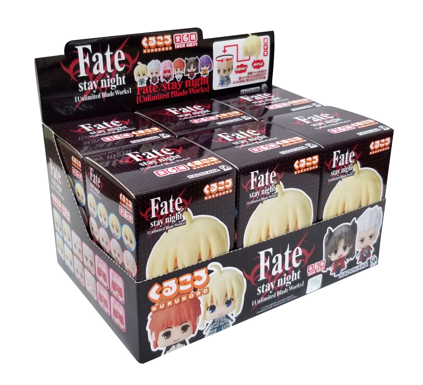 Fate Stay Night Unlimited Blade Works Action Figures - 6-Piece Random Box Set - Anime Collectible Figurines for Display & Gifts - Perfect for Anime Fans & Collectors