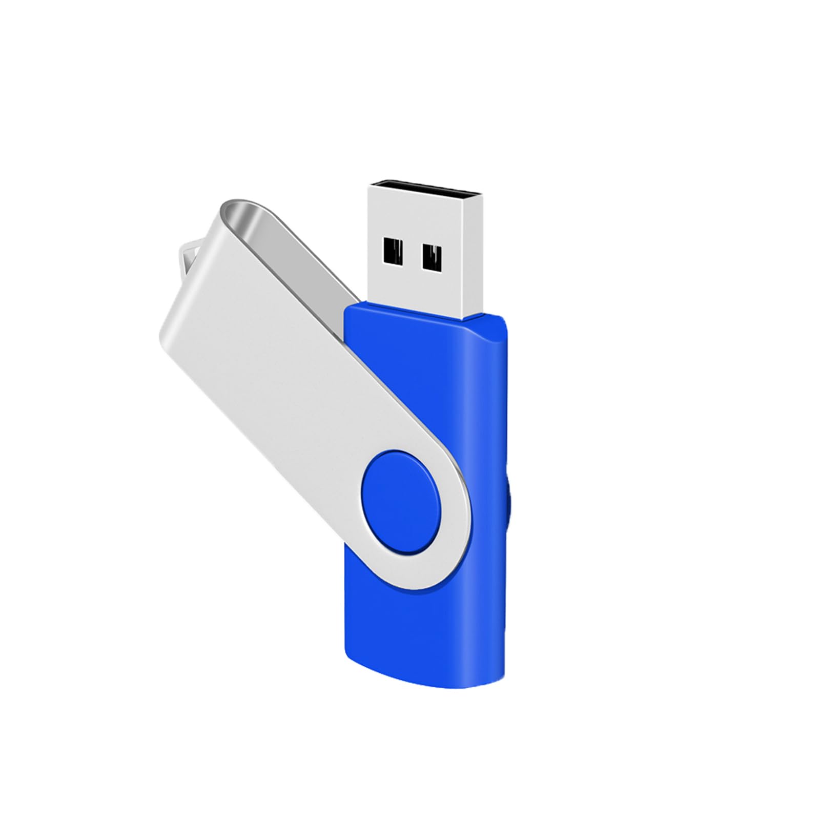 EASTBULL 50 Pack 2GB USB 2.0 Flash Drives Bulk - Metal Swivel Thumb Drives for Data Storage, File Transfer, School, Office & Business Use