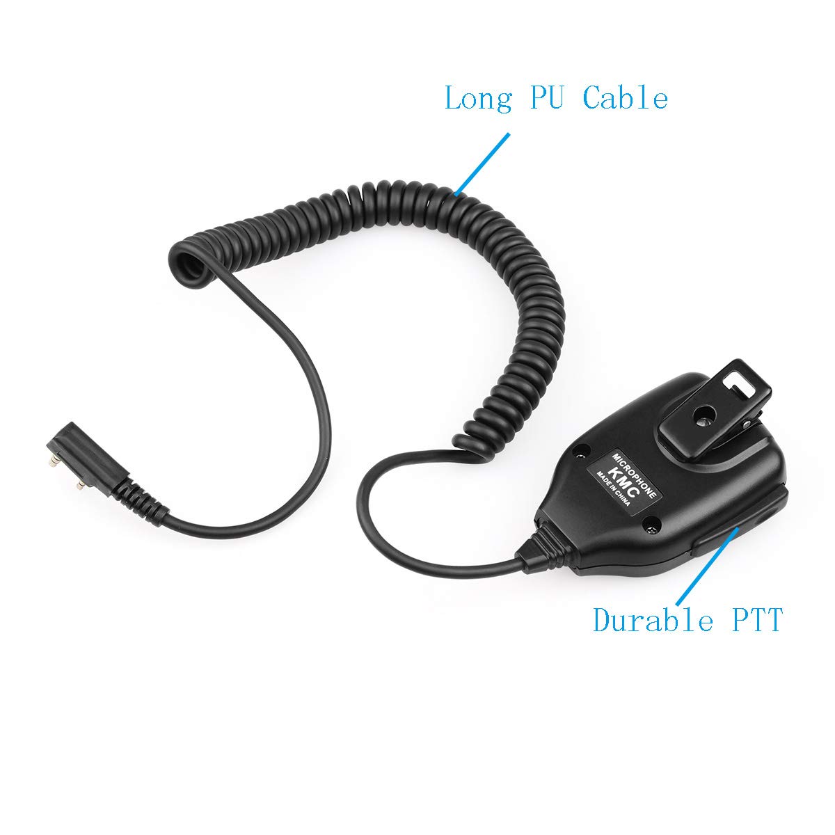 Retevis 2-Pin Shoulder Speaker Mic for Walkie Talkies - Compatible with Retevis RT22, RT21, RT68, RT22S, H-777, RB29, RT86 & More - Durable Hands-Free Communication for Construction, Security, and Outdoor Activities (2 Pack)