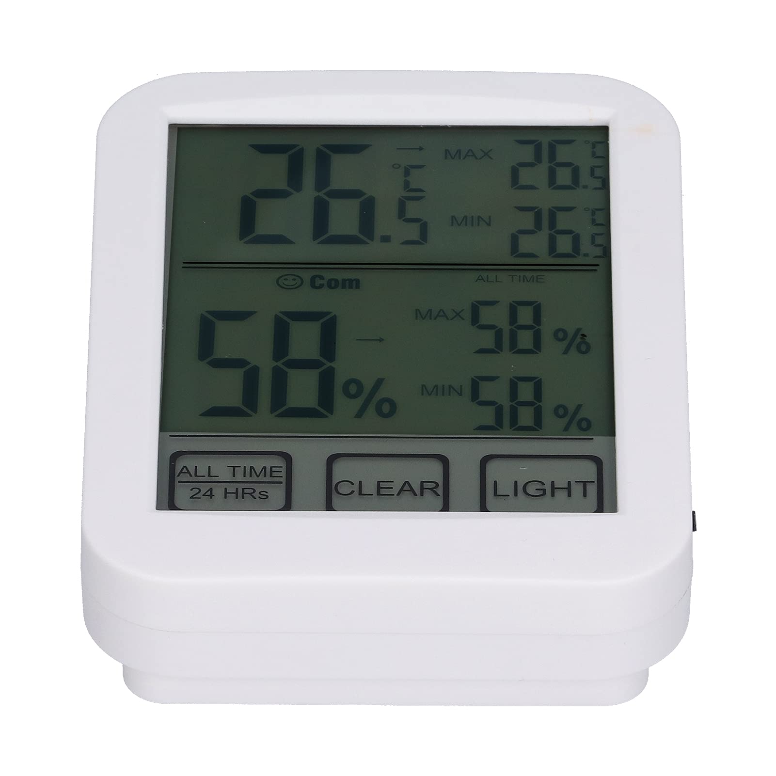 Accurate Aoer Digital Room Thermometer & Humidity Meter - Fast 10s Update, Touch Screen for Living Room, Baby Nursery, Basement, Guitar Room, Greenhouse - Perfect for Home, Office & Indoor Climate Monitoring
