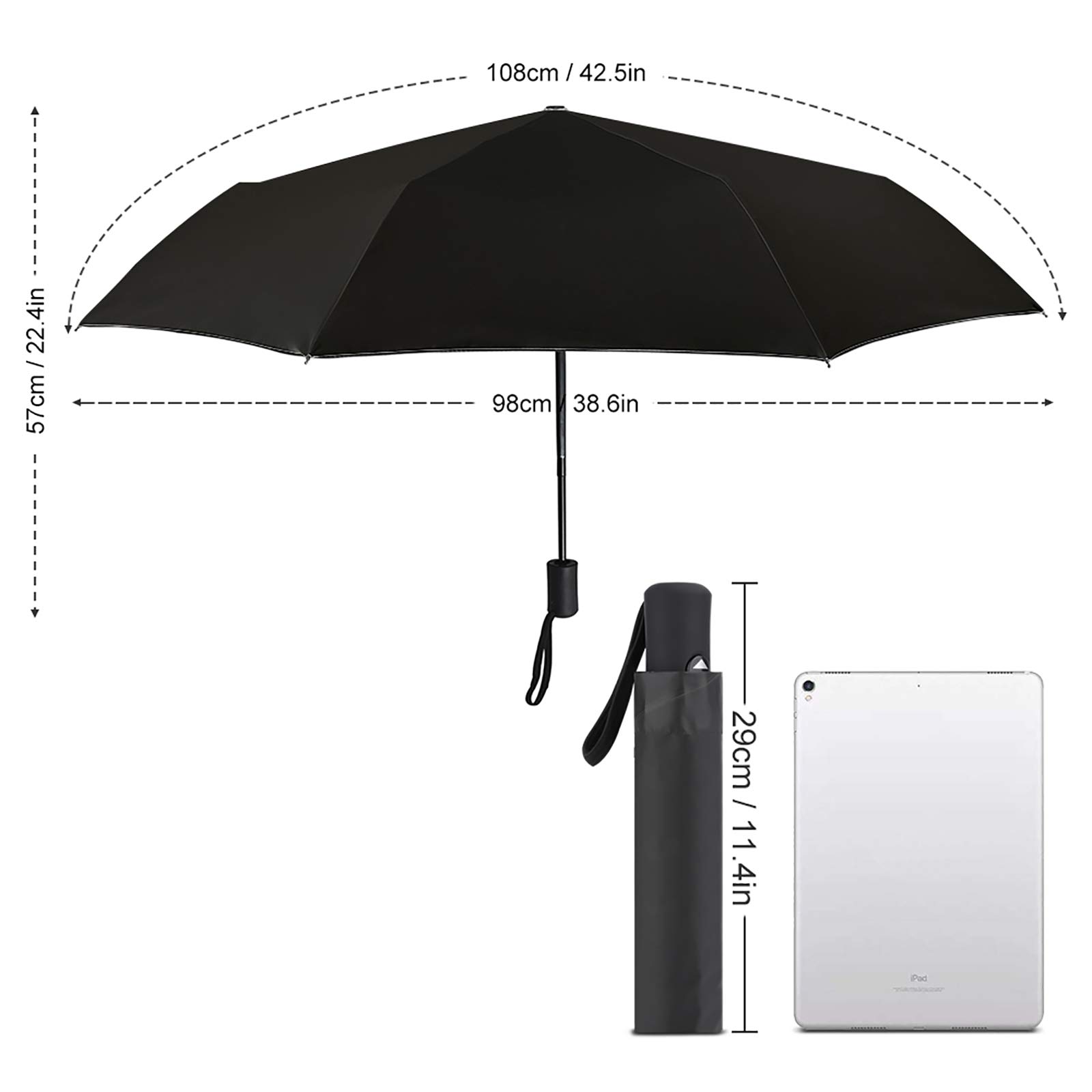 Rainbow Pride Folding Umbrella - Windproof Compact Travel Umbrella with UV Protection for LGBTQ+ Community | Perfect for Pride Parades, Festivals & Outdoor Events