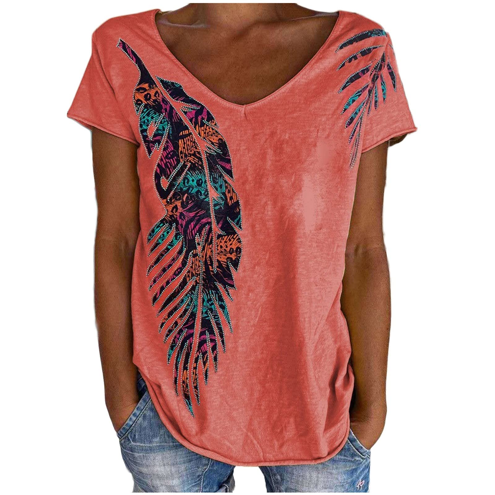 Women's Western Ethnic Style T-Shirt - Geometric Rhombus Print Oversized Crewneck Casual Tee for Summer | Boho Fashion, Music Festivals & Everyday Wear