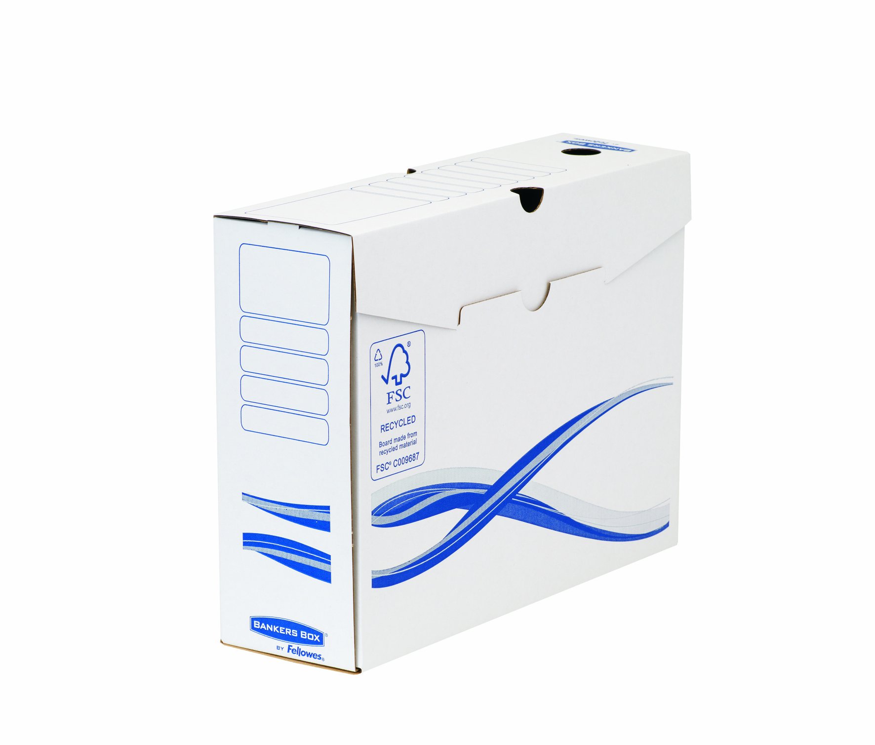 Bankers Box 4460103 A4 Archive Storage Boxes - 10-Pack, 80mm Capacity - Perfect for Office Document Organization & File Storage