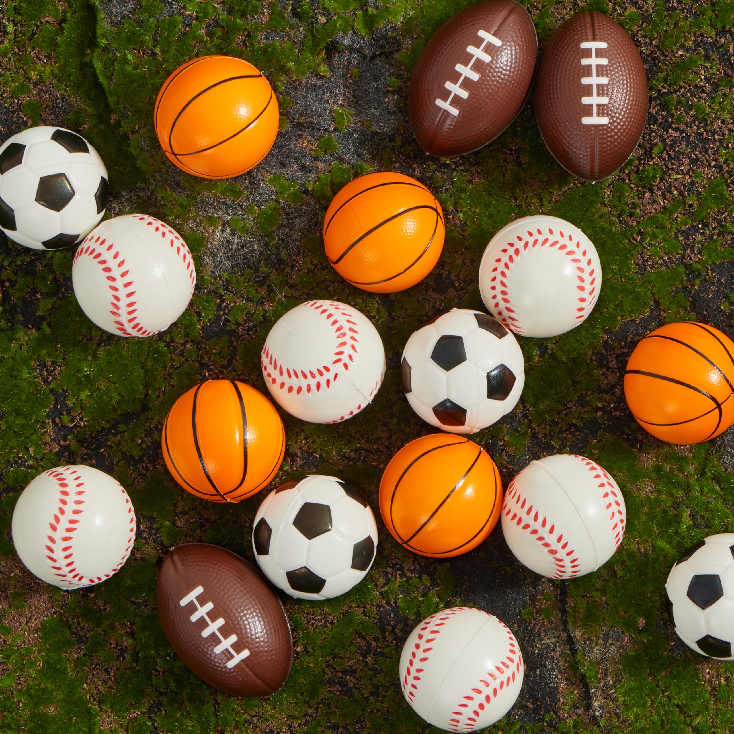 JOYIN 30 Pack Kids Valentine's Day Gift Cards with Mini Sports Ball Stress Balls - Squeeze Foam Balls for Classroom Exchange, Party Favors, Anxiety Relief & Stress Toys | Perfect for Valentine's Parties, School Prizes & Sensory Play