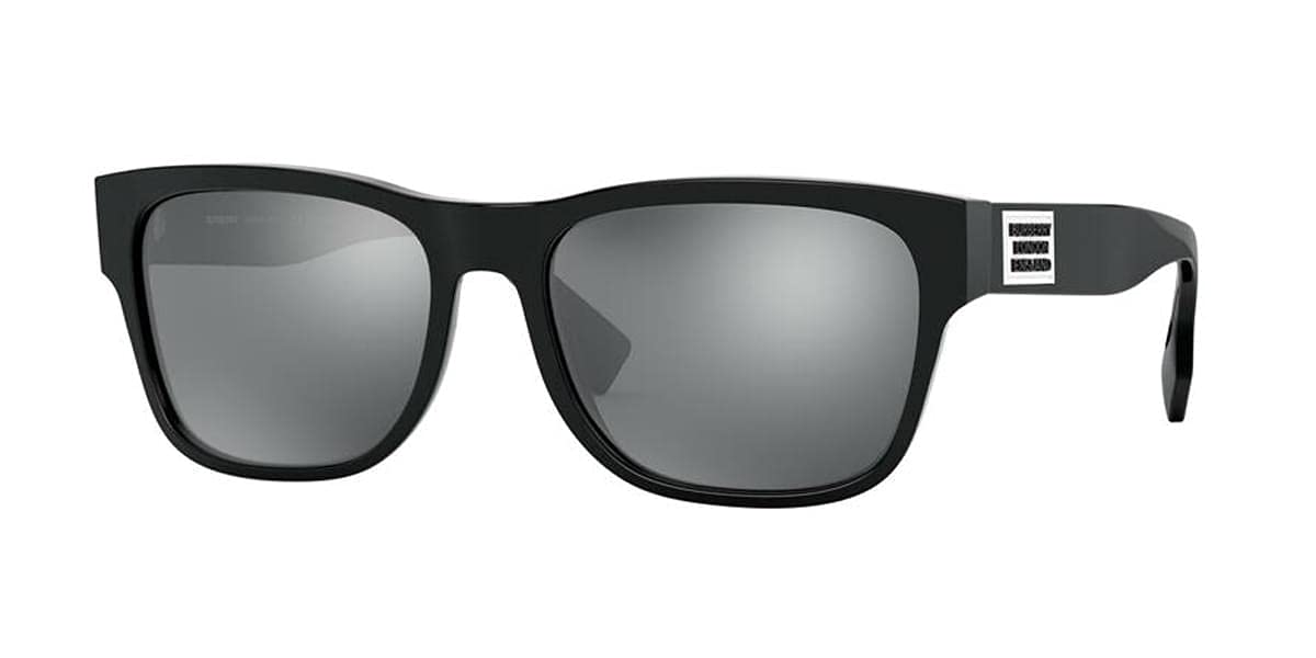 BURBERRY BE 4309 3001Z3 Black Sunglasses for Women & Men - Classic Luxury UV Protection Shades for Driving, Travel & Fashion