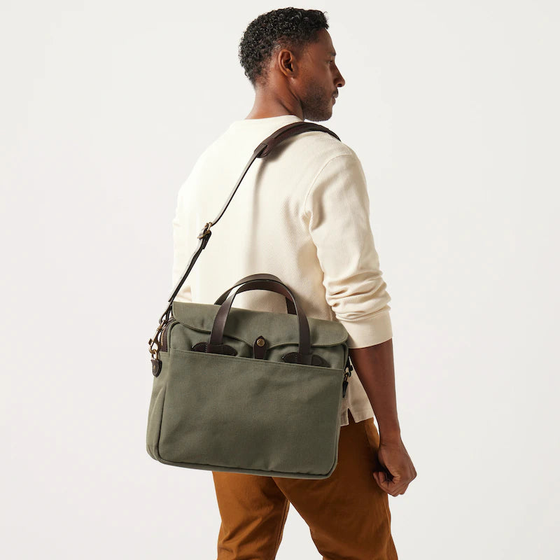 Premium Leather Business Briefcase for Men - Professional Laptop Bag with Multiple Pockets - Ideal for Office, Travel & Business Meetings