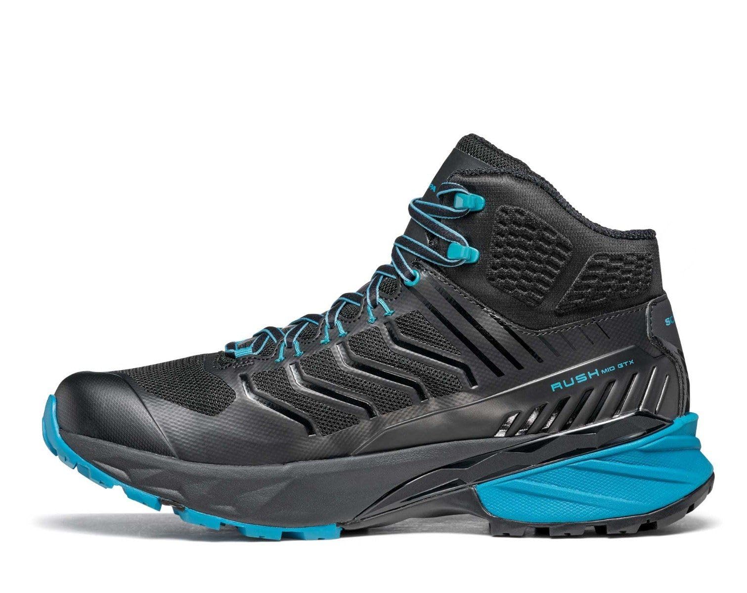 SCARPA Men's Rush Mid GTX Waterproof Hiking Boots - Gore-Tex Trail Running Shoes for Outdoor Adventures & Mountain Climbing