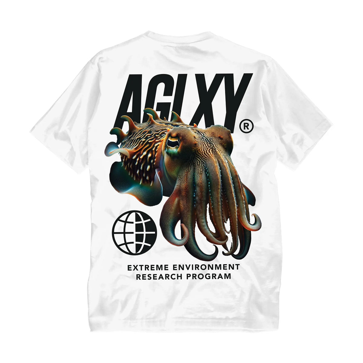 Cephalopod 020 T-Shirt - White | Soft Cotton Graphic Tee for Men & Women | Perfect for Casual Wear, Street Style & Gifts
