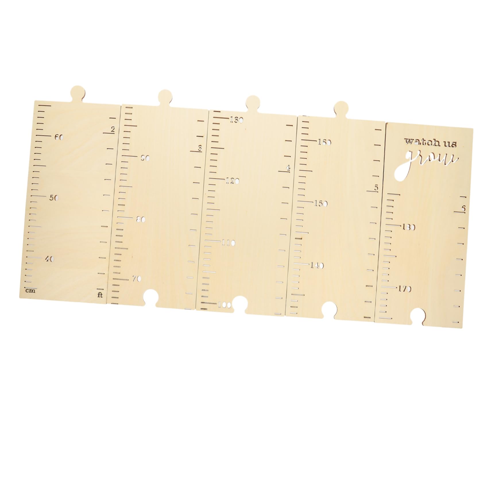 HOOTNEE Wooden Growth Chart Ruler - Kids Height Measurement Tool for Nursery, Bedroom & Playroom - Track Child's Growth Progress - Perfect Wall Decor for Baby & Toddler Rooms