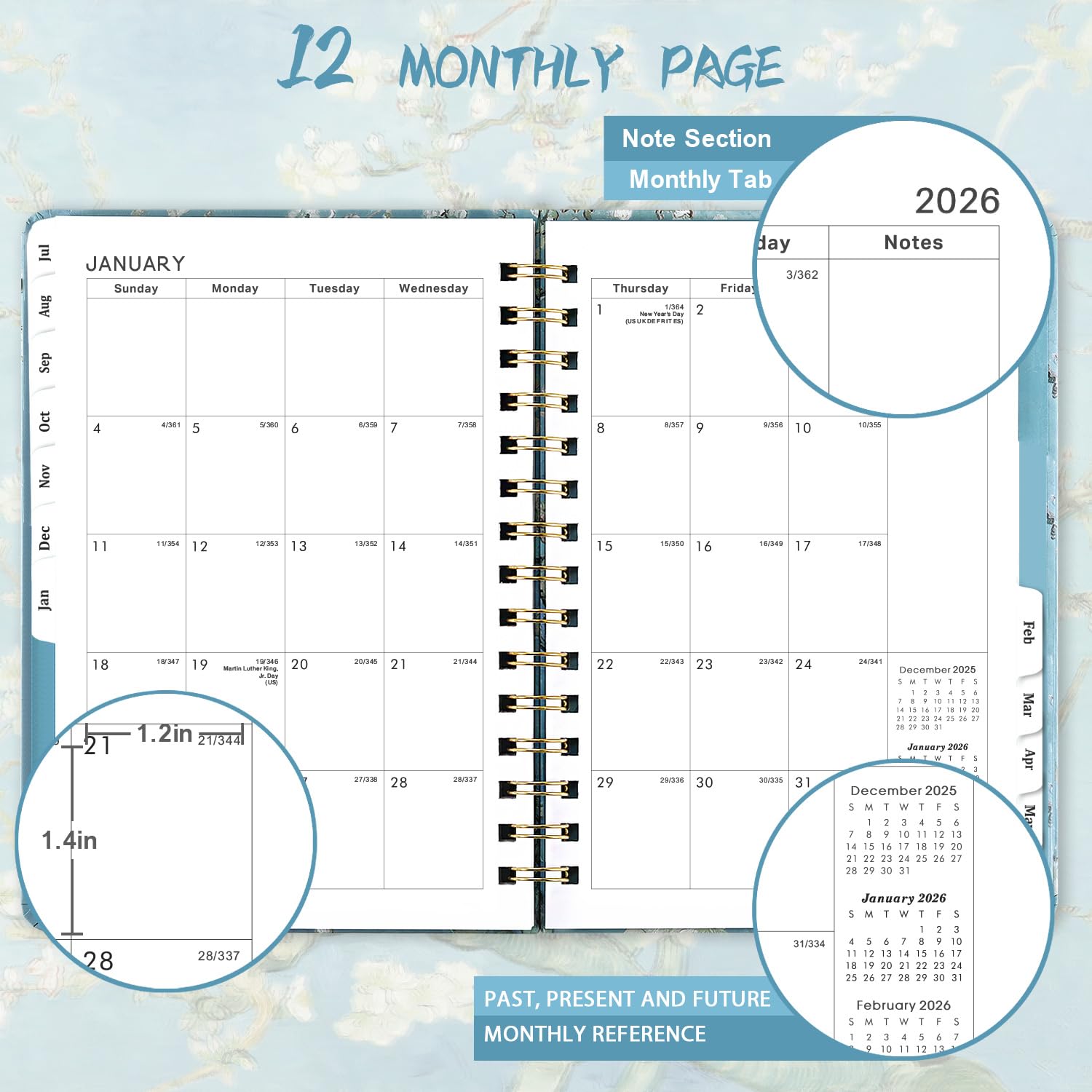 2025-2026 Academic Planner | July 2025 to June 2026 Weekly & Monthly Organizer | 8.5