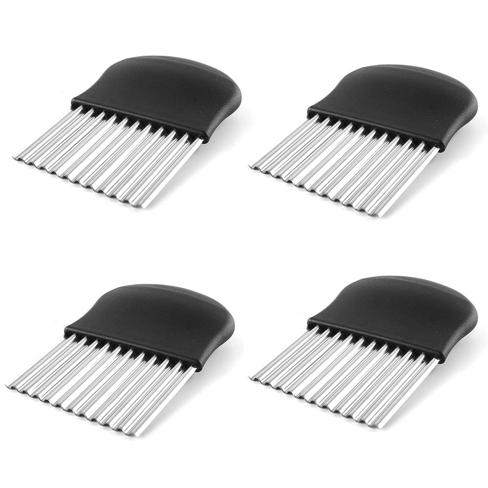 Premium Stainless Steel Potato Cutter - French Fry & Corrugated Chip Slicer - Durable Kitchen Tool for Perfect Homemade Fries & Wavy Chips - Ideal for Restaurants, Home Cooking & Meal Prep