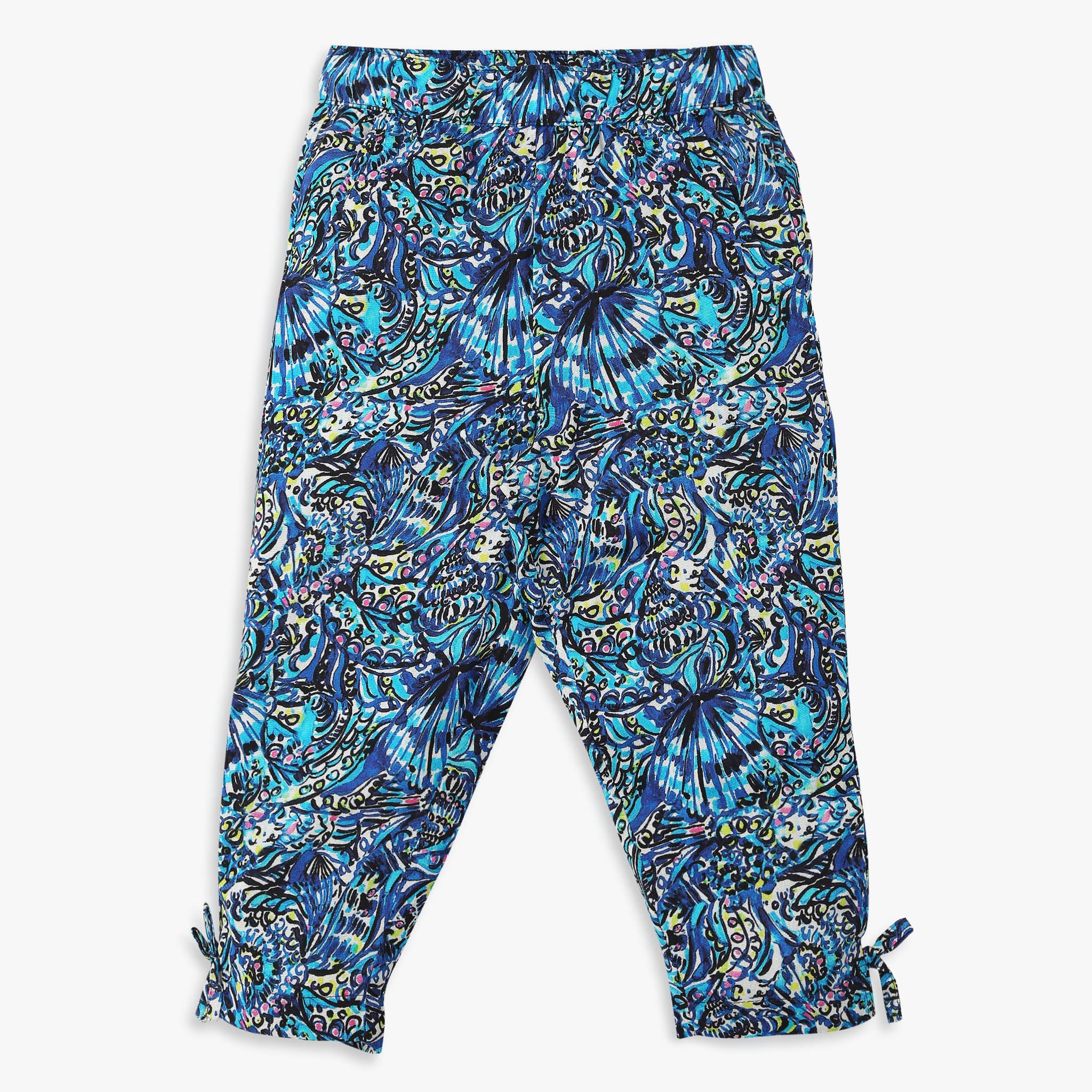 Girls Regular Fit Printed Mid Rise Palazzo Pants - Comfortable & Stylish for School, Play & Casual Wear