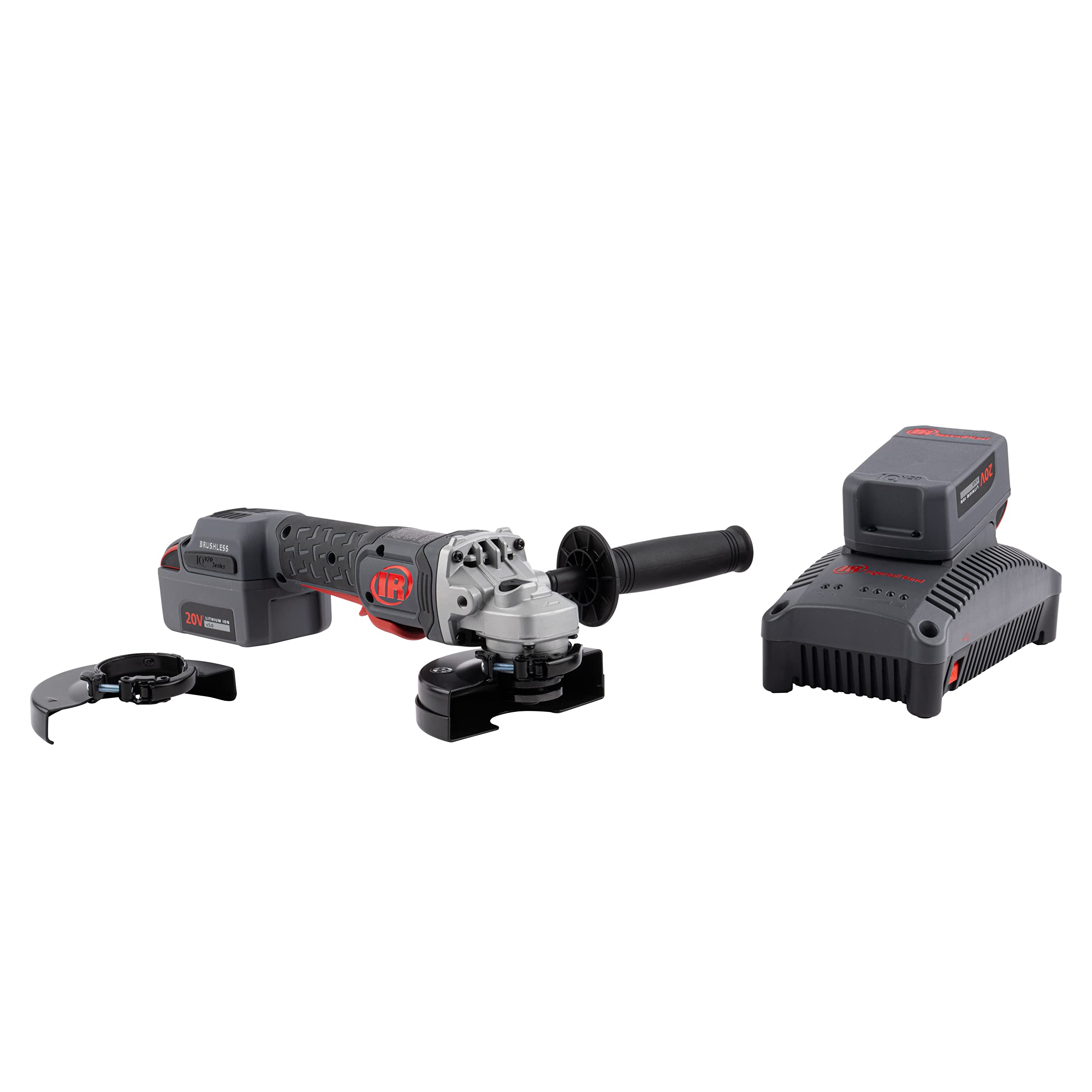 Ingersoll Rand G5351-K22 20V Cordless Angle Grinder & Cut-off Tool with 2 Batteries - 8000 RPM, 1HP Power, 4.5