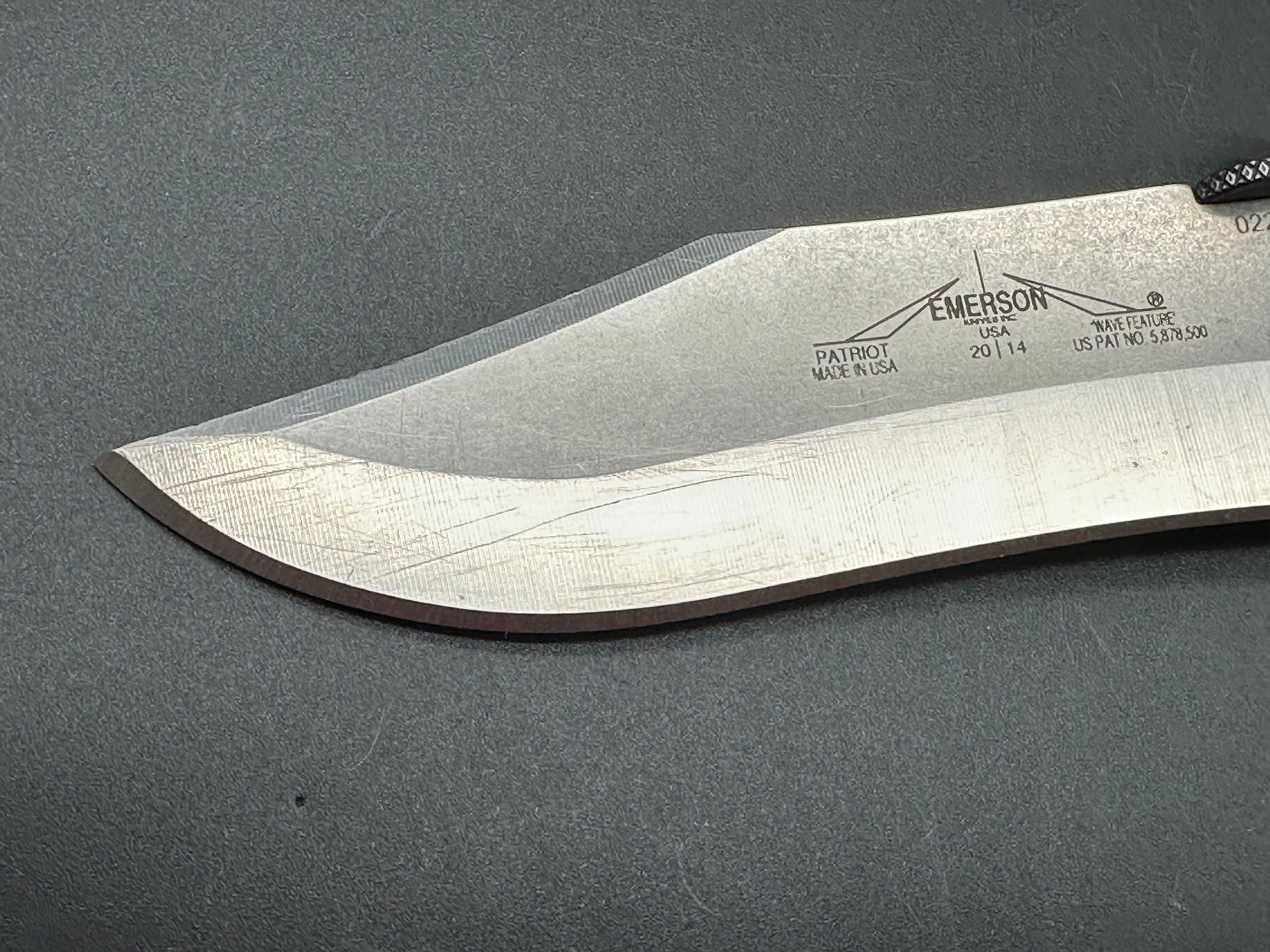 Emerson Patriot Knife - Premium Tactical Folding Knife with Durable Stainless Steel Blade - Serial #223 - Ideal for Camping, Hiking, and Outdoor Survival Gear