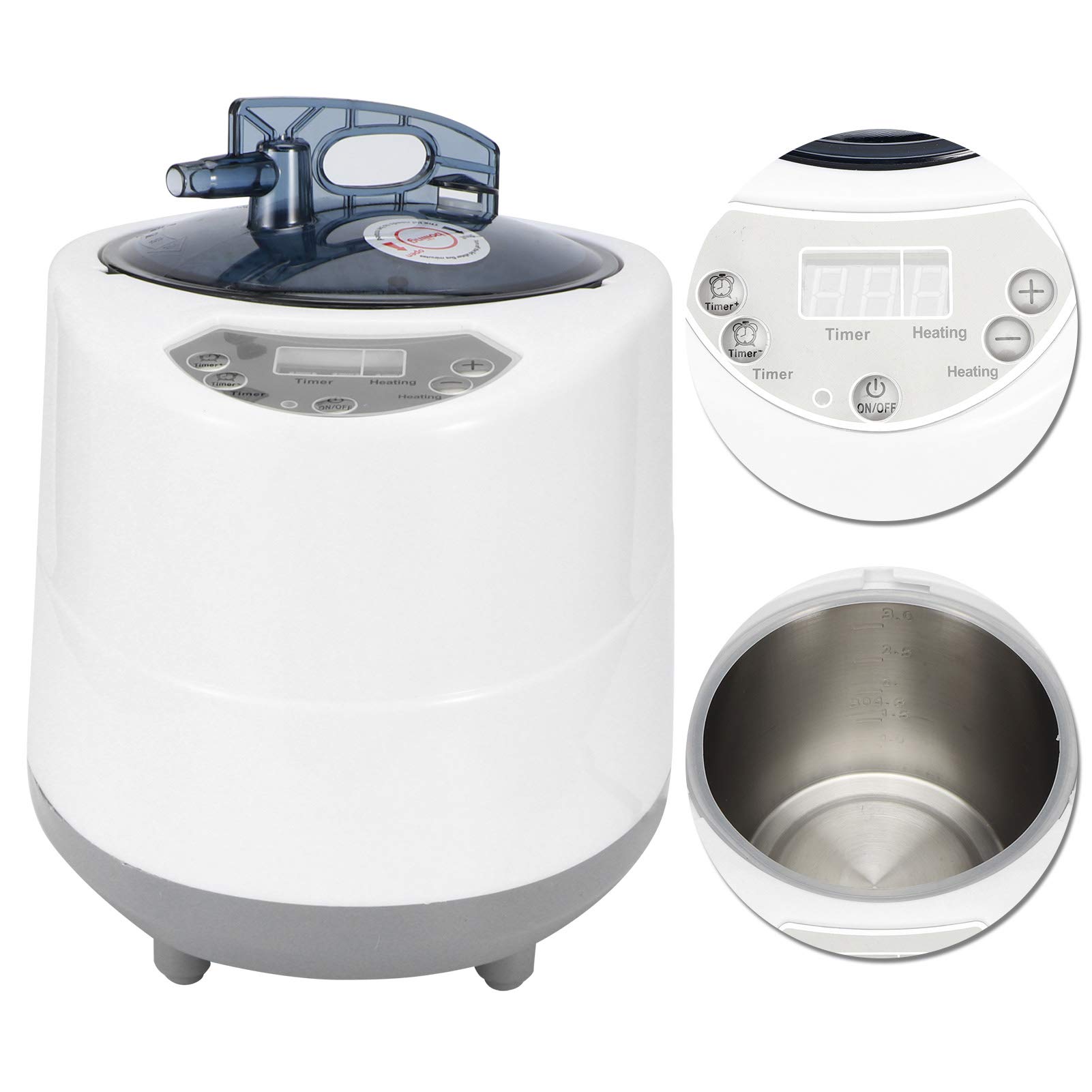 2.8L 1500W Portable Sauna Steam Generator for Home Spa & Body Therapy - Digital Control Panel, Anti-Corrosion Design | Perfect for Relaxation, Detox & Shower Steam Sessions