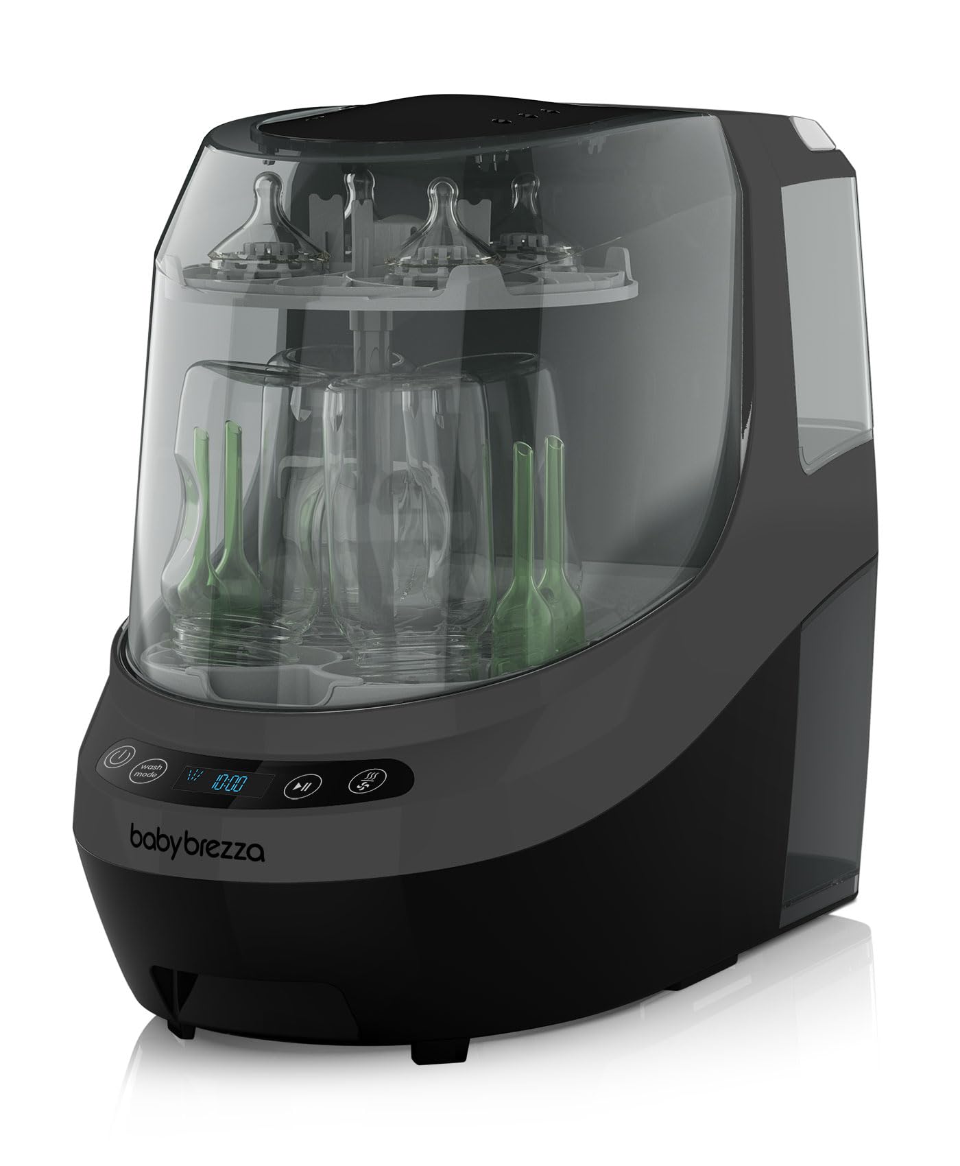 Baby Brezza Bottle Washer Pro - Electric Baby Bottle Sterilizer & Dryer Machine - All-in-One Washer for Bottles, Pump Parts, Sippy Cups - Fast Cleaning & Drying - Perfect for Busy Parents & Daycare Use