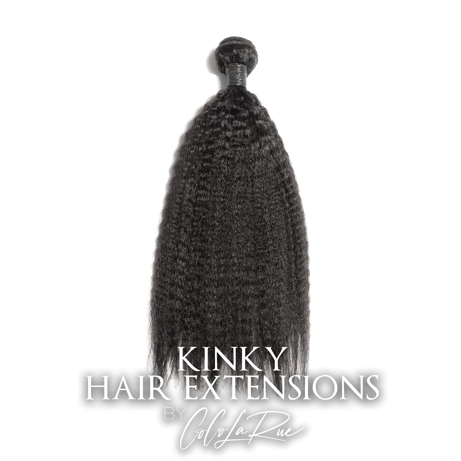 CoCo La Rue 3 Bundles Deal - 20 Inch Black Virgin Kinky Curly Malaysian Human Hair Extensions for Natural Tight Curls | Heat Protective & Tangle Free | Thick Soft Bouncy Hair Weave | 100% Single Donor | Can Be Reused Up to 4 Years | Perfect for Protective Styles, Wig Making & Everyday Glam